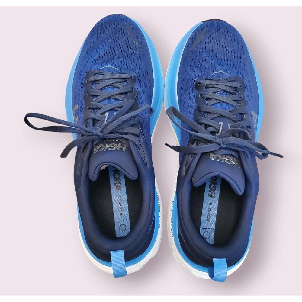 Hoka One One Bondi 8 1123202 Osaa Blue Men's 10 D (Uk-9.5) Shoes Running | EUC - Picture 6 of 8